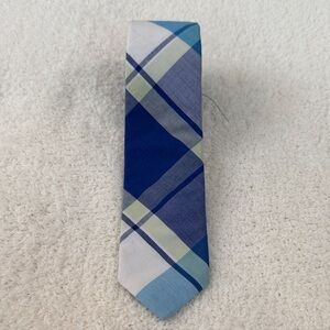 Blue Plaid Men's Tie - Brand Unknown